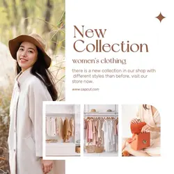 brown and white minimalist new collection