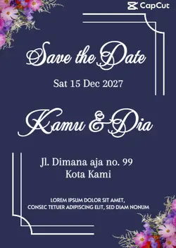 NON MARKETING PREMIUM WEDDING INVITATION 