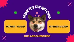 Non-marketing Youtube End Screen Dog Care