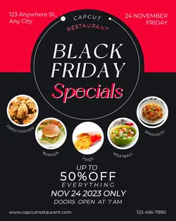 BLACK FRIDAY FOOD DISPLAY PROMOTION INSTAGRAM PORT