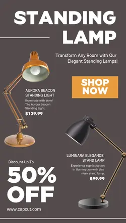 Standing Lamp Promotion Instagram Story