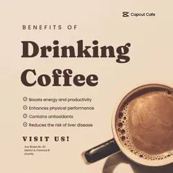 Benefits of Drinking Coffee Instagram Post