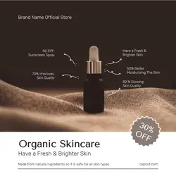 Beauty and Personal Care Promotion Organic Skincare Instagram Post