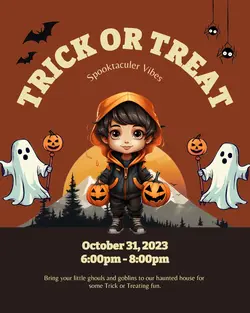 Trick Or Treat Instagram Post Potrait