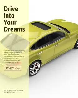 Cars & Auto parts Invitation