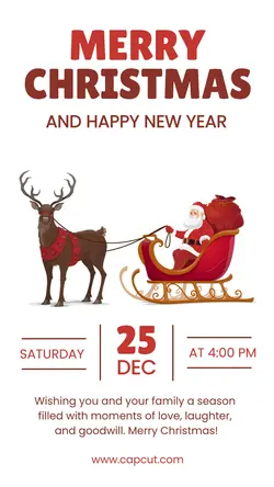 Christmas Holiday Party Instagram Story