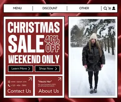 Christmas Sale Fashion Promotion Facebook Post
