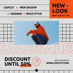 Modern Bold Fashion Sale Promotion Instagram Post