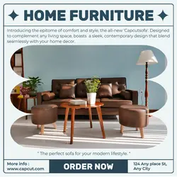 home furniture productdisplay for instagram post