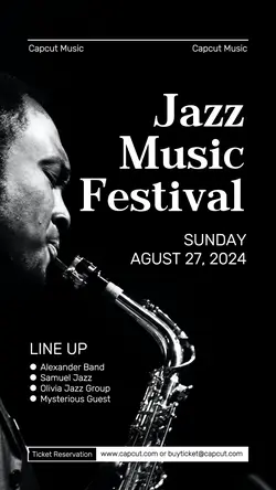 Jazz Music Festival Promotion Instagram Story