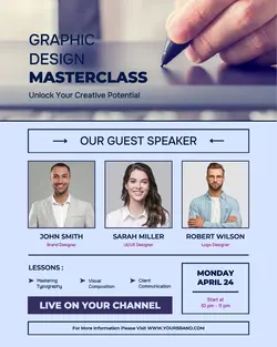 Modern Webinar Graphic Design Instagram Post