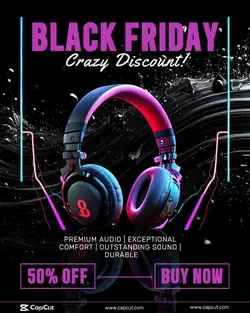 Black Friday Sales Promotion Instagram Portrait