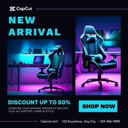 Household Accessories & Furniture Instagram post Gaming Desk Chair