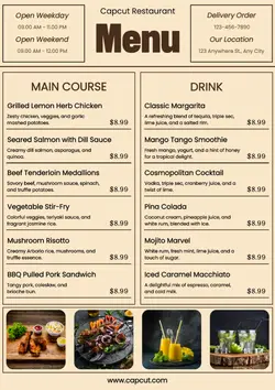 Menu Restaurant