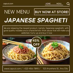 Japanese Sphageti Sale Promotion