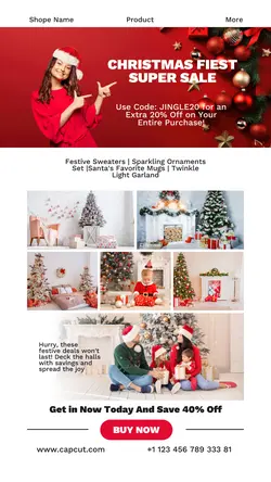 Christmas Deciration Promo Instagram Story