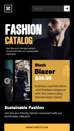 Fashion Website Mobile Page - Business