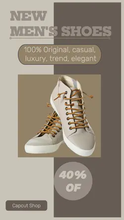 COOL MEN'S SHOES PROMOTION INSTAGRAM STORY POST TEMPLATES