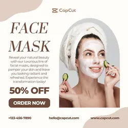 Beauty Face Mask Promotion Instagram Post