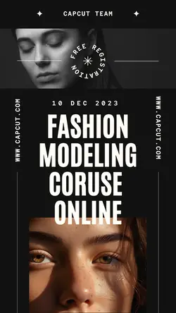 Business Fashion Modeling Course Instagram Story