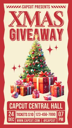 Christmas Giveaway Event Instagram Story