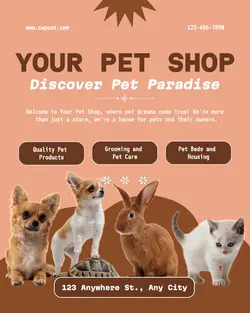 Pet Shop Promotion Instagram Post