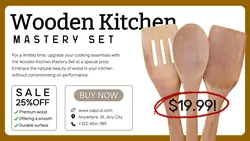 Wooden Kitchen Set