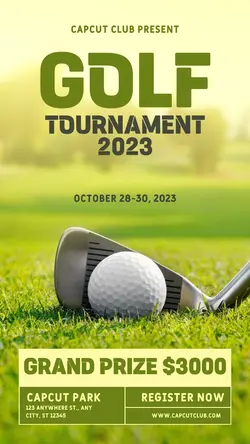 Sport Golf Tournament Instagram Story