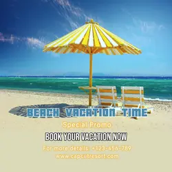 Beach Vacation Promo
