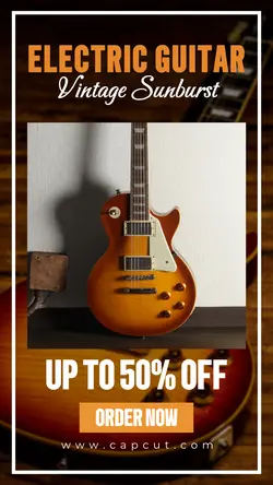 Electric Guitar Promotion Instagram story