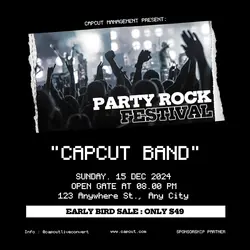 Music Festival Poster for Instagram Post