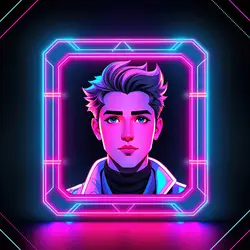 Non-Marketing Instagram Profile Photo Neon Background