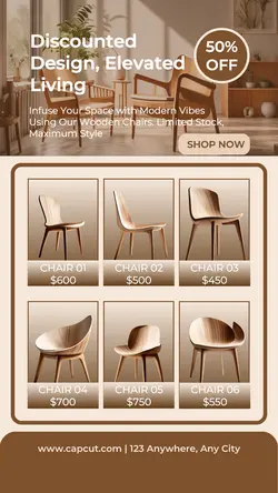 Furniture Chair Promotion Tik Tok