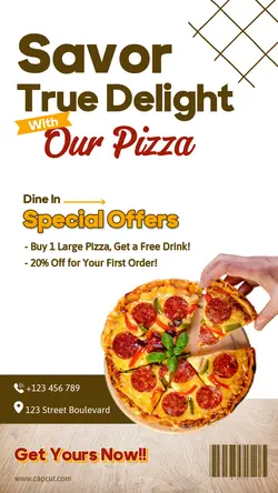 Pizza Special Offers Promotion Instagram Story