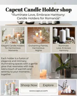 Candle Holder furniture business template design for portrait Instagram business promotion