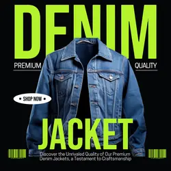 Modern Jacket Denim Promotion Instagram Post