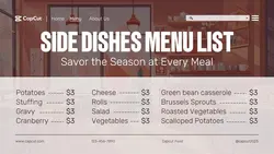 Food Menu List Twitter Post