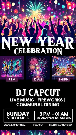 New Year's Day Celebration Instagram Story