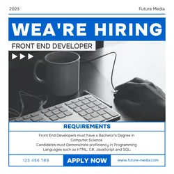 Hiring IT Developer Instagram Post