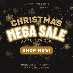 Christmas Mega Sale Poster