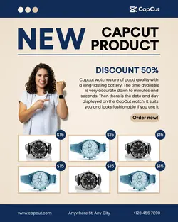 Electronics Watch Product Promotion