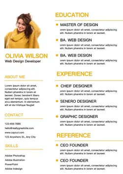 Business Resume Modern Style