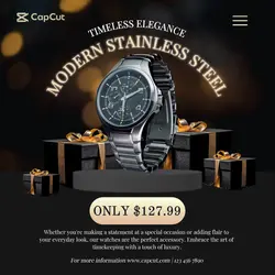 Fashion Promotion Sale Male Watch Instagram Post