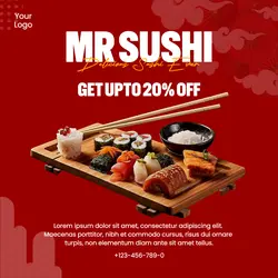 Mr Sushi Instagram Post