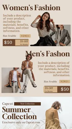 Fashion New Summer Collection Instagram Story