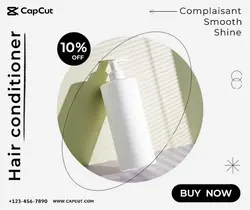Beauty Hair conditioner showcase Minimalist