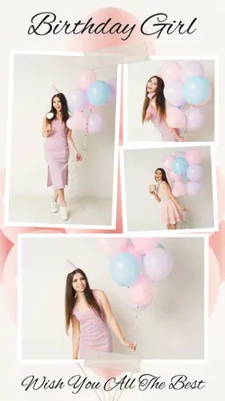 Non-marketing Birthday Girl Photo Collage