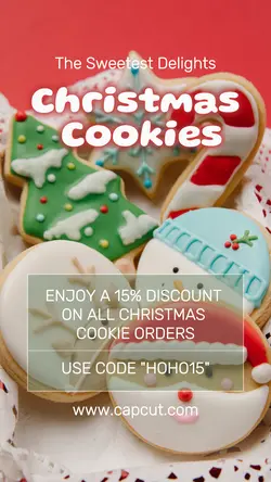 Christmas Cookies Special Discount Promo Instagram