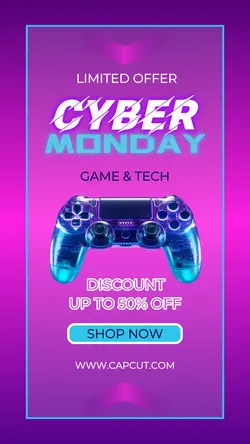 Cyber Monday limited offer instagram story