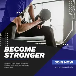fitness workout promotion services instagram post